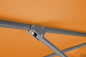 Preview: Schneider Balkon Kurbelschirm Tunis 270x150cm Knicker Stock 38mm PES mandarine